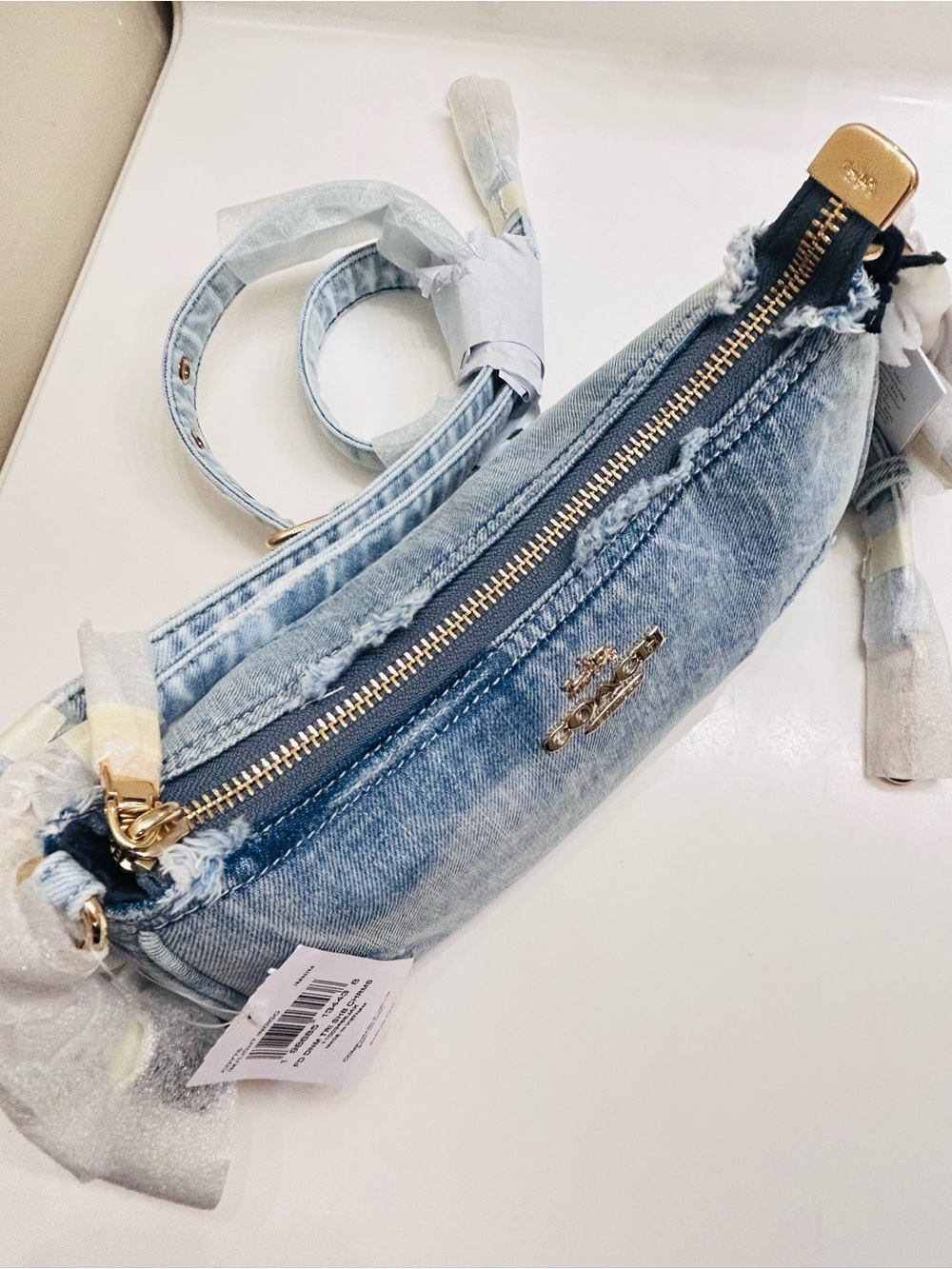 Coach Loved Denim Terri W/All Charms Crossbody/ Shoulder Bag - Picture 14 of 14